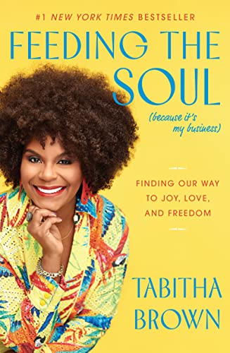 Yellow book cover with author Tabitha Brown wearing yellow.