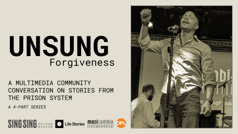 African American man with fist in the air on a black and white background.