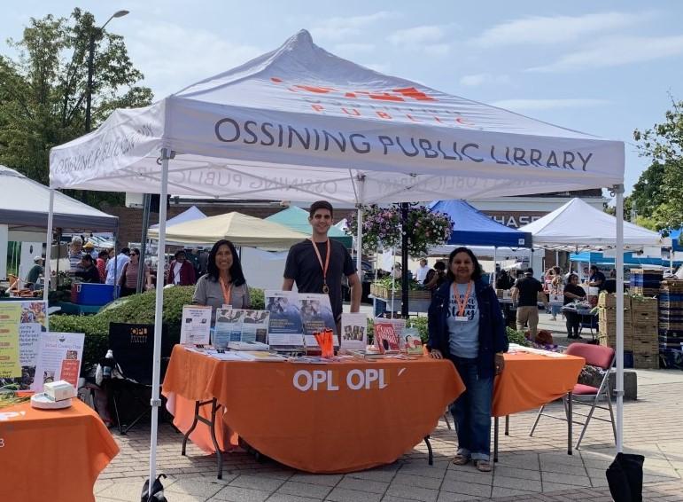 OPL table at Ossining Farmers Market