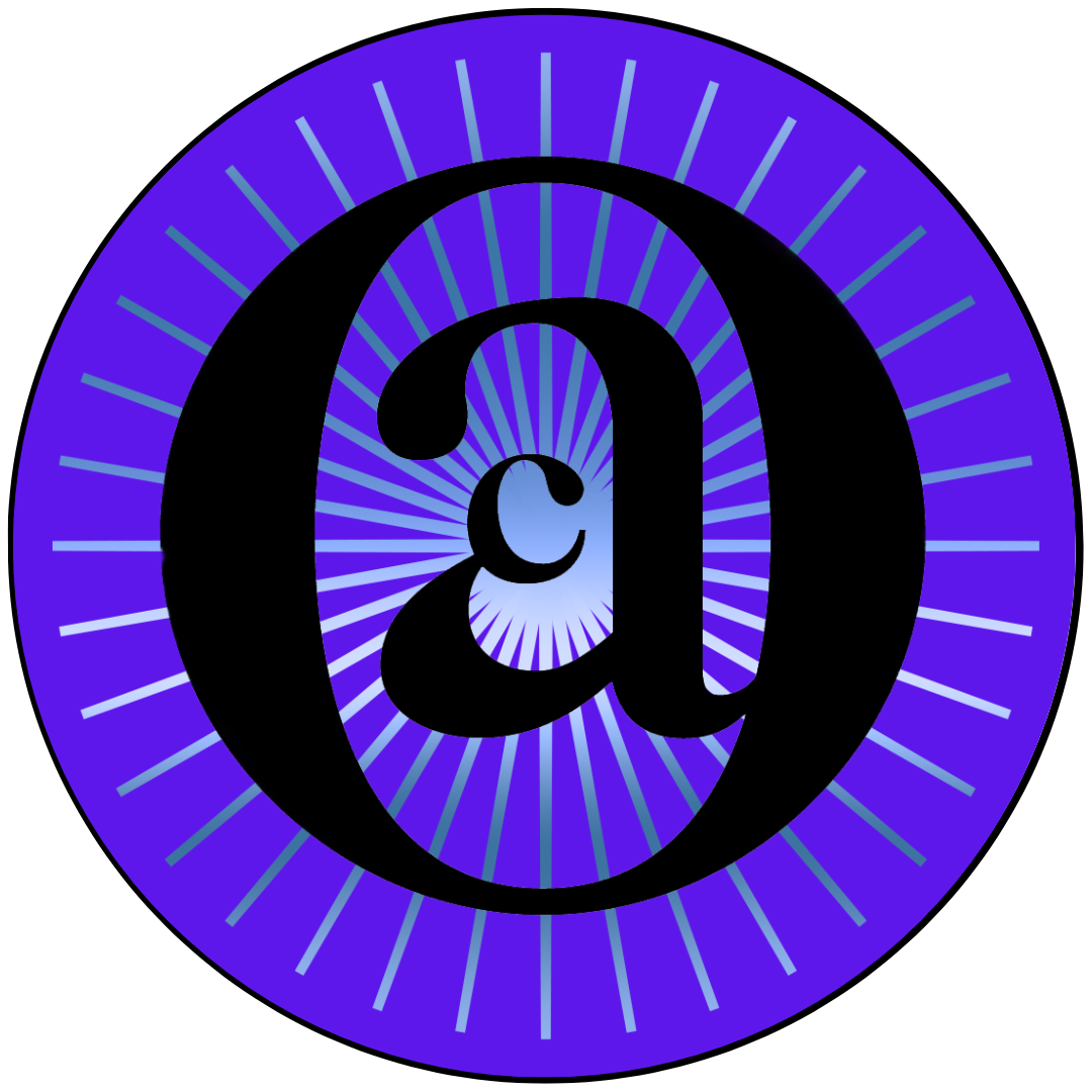 Black lettering OAC over a purple background.