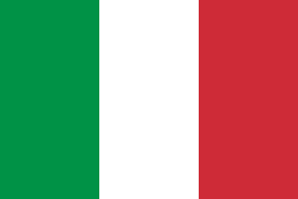 green white and red Italian flag.