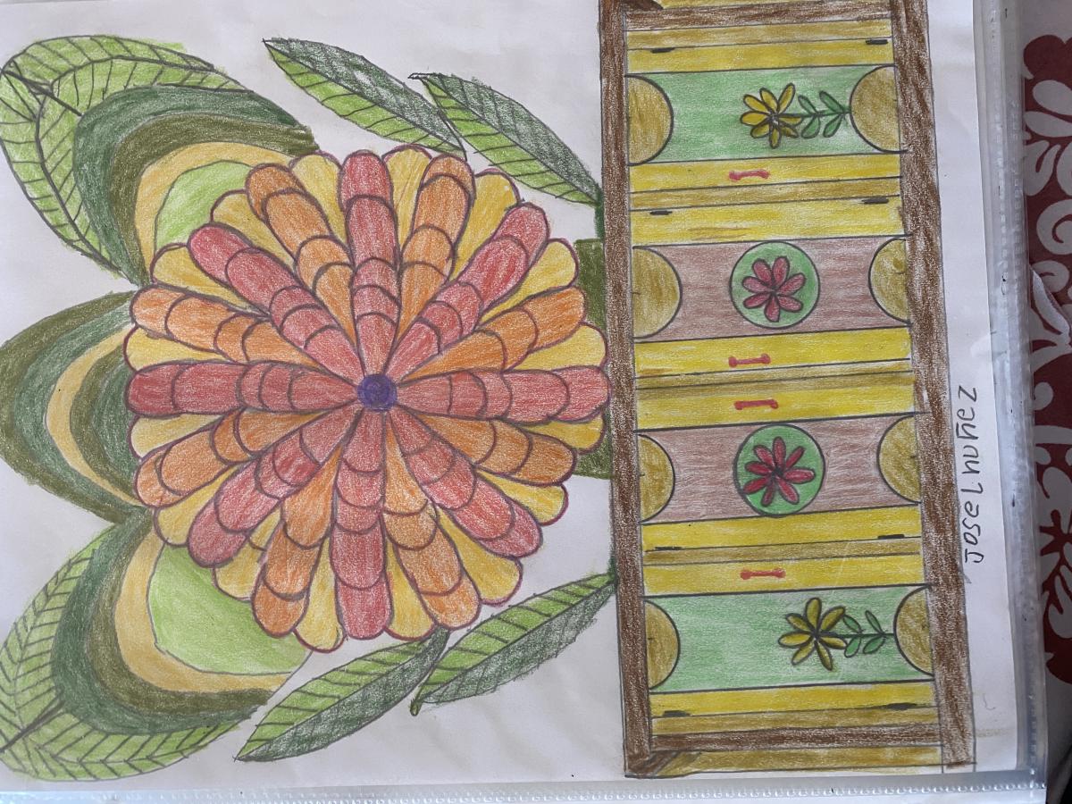 multi-colored drawing